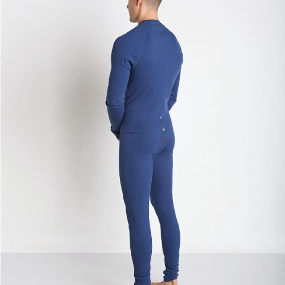 NWOT Nasty Pig Union Suit in Blue, XL - Picture 4 of 7